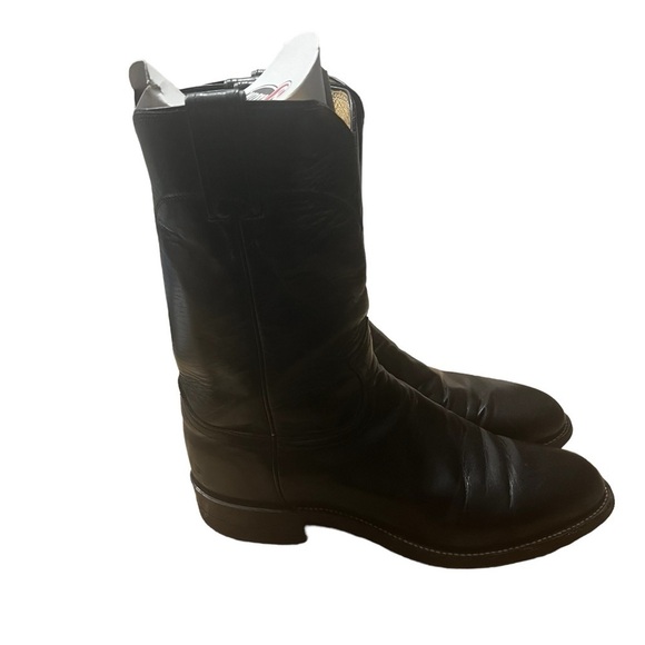 JUSTIN BOOTS Jackson 10" Roper Boot in Black Size 7.5 — CLOSET STAPLE!!! - Picture 4 of 7